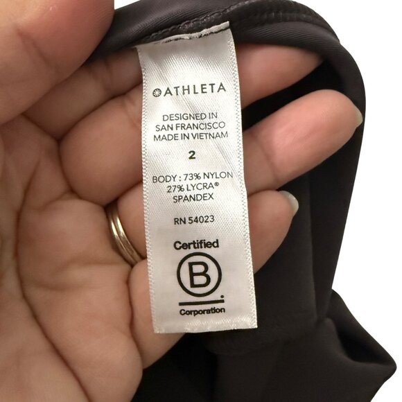 Athleta Chocolate Brown Stellar Modern Ankle Zip Trouser Pants Womens Size 2 - Picture 6 of 7